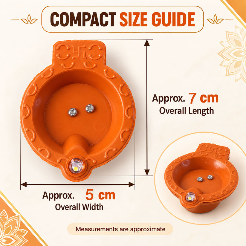 Water Sensor LED Diyas for Diwali and Pooja Decoration