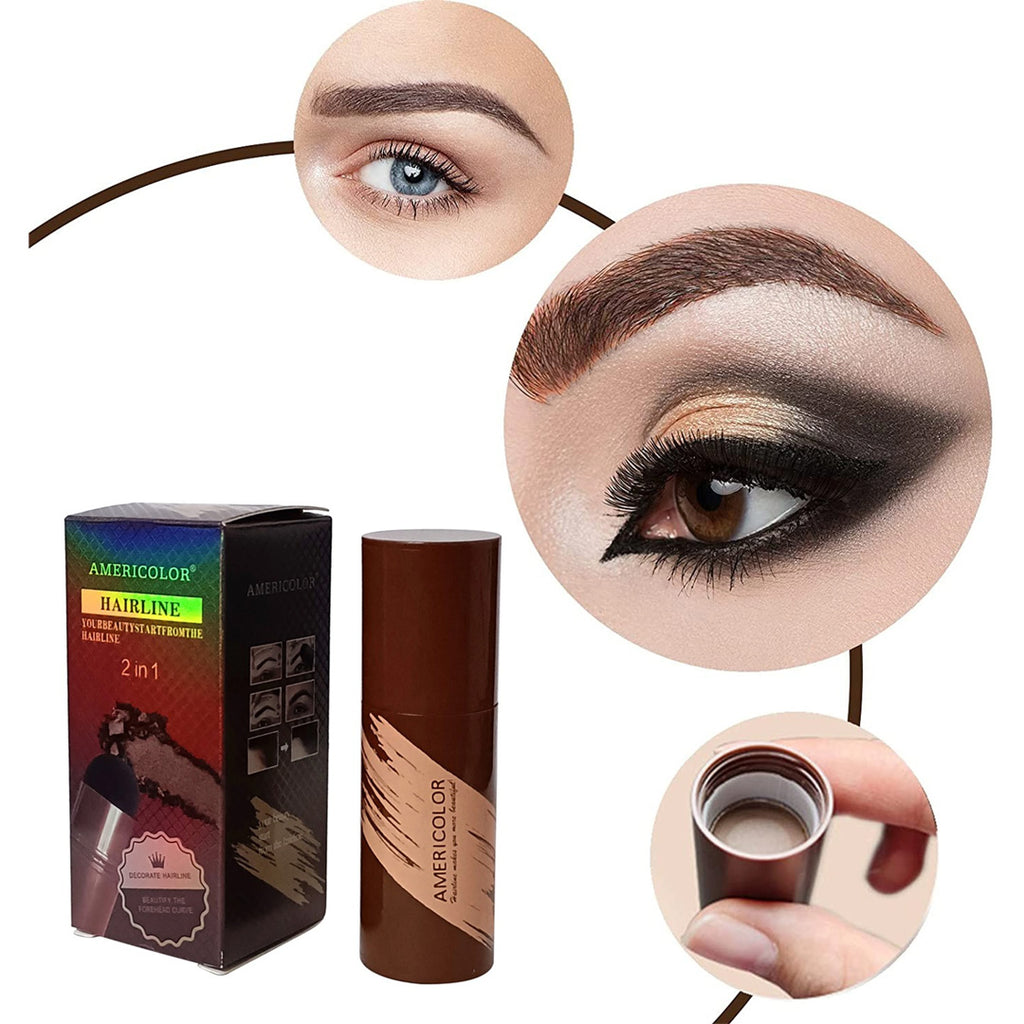 Ameriecolor 2-in-1 Hairline Shadow Stick | Instant Fuller Hairline & Brow Touch-Up