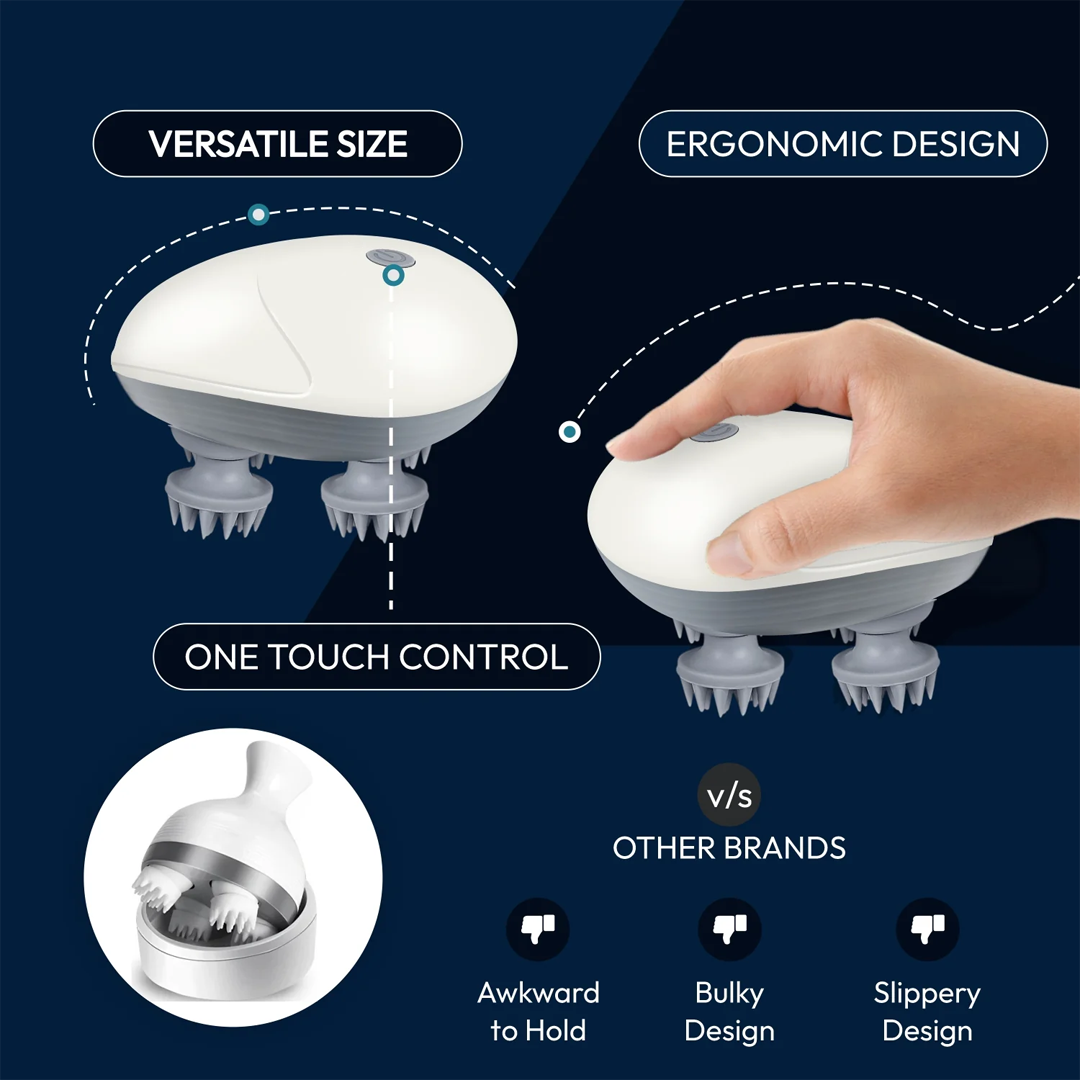 S1 Pro Smart Electric Head Massager – Portable & Rechargeable