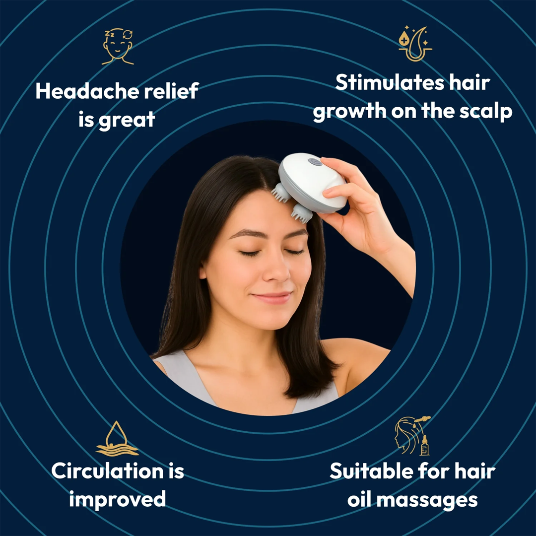 S1 Pro Smart Electric Head Massager – Portable & Rechargeable