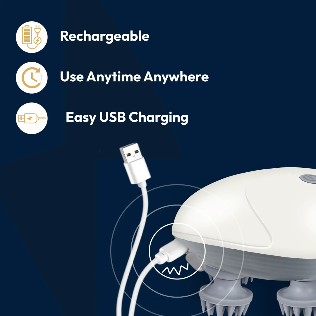 S1 Pro Smart Electric Head Massager – Portable & Rechargeable
