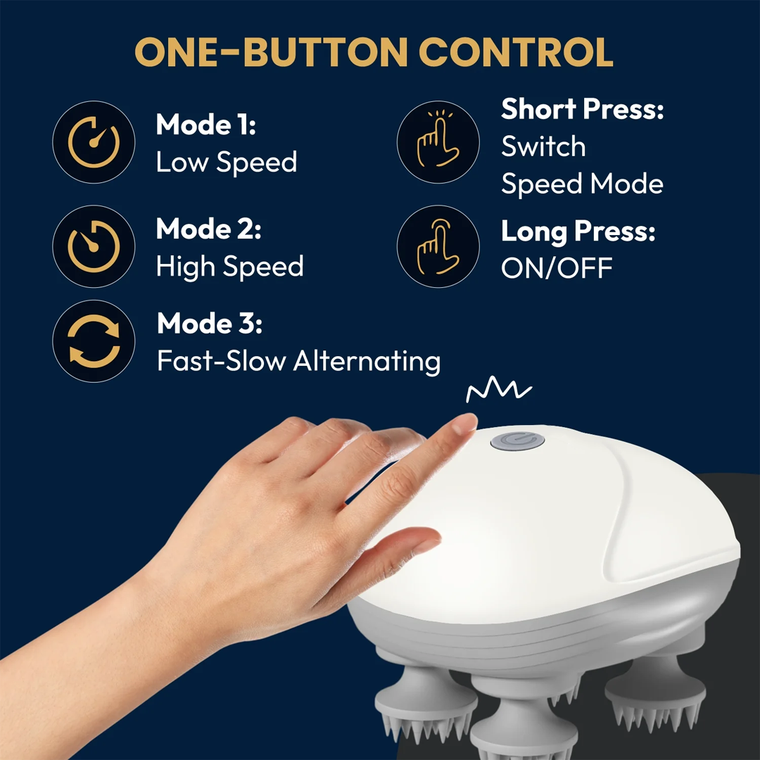 S1 Pro Smart Electric Head Massager – Portable & Rechargeable