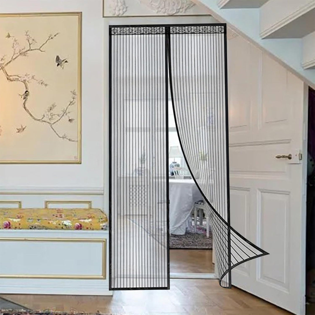Magic Magnetic Mesh Curtain, Automatic Self-Closing Mosquito Net Door for Home & Balcony (Hands-Free, Easy Installation)