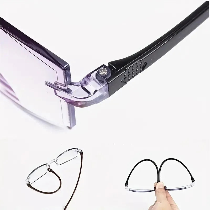 Rimless One Power Auto Focus Reading Glasses - Buy 1 Get 2 Free @ Just Rs.499/-