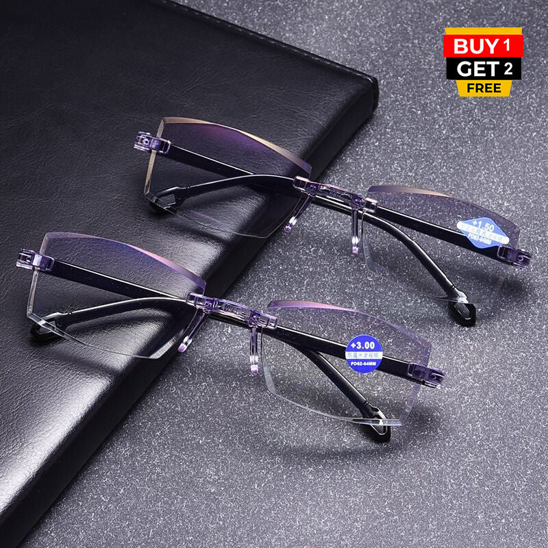 Rimless One Power Auto Focus Reading Glasses - Buy 1 Get 2 Free @ Just Rs.499/-