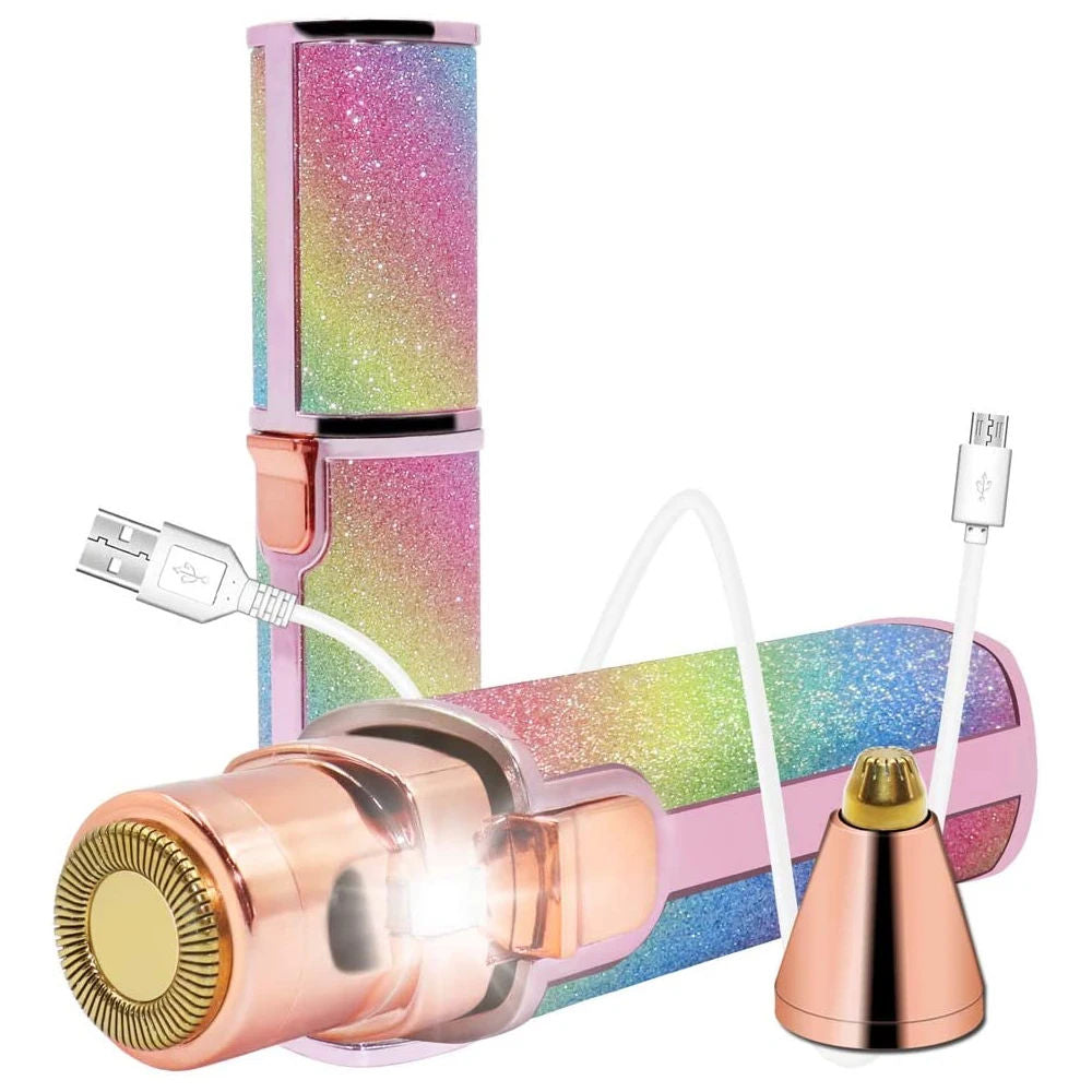 2-in-1 Electric Eyebrow & Facial Hair Remover for Women | Painless, Rechargeable, Portable Trimmer