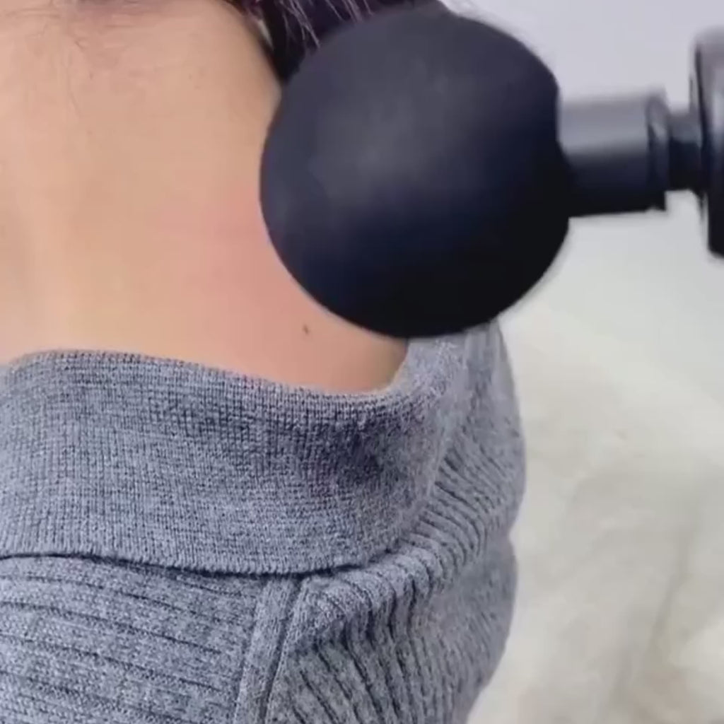 Deep Tissue Relaxation Gun Massager for Pain Relief | 4 Massage Heads
